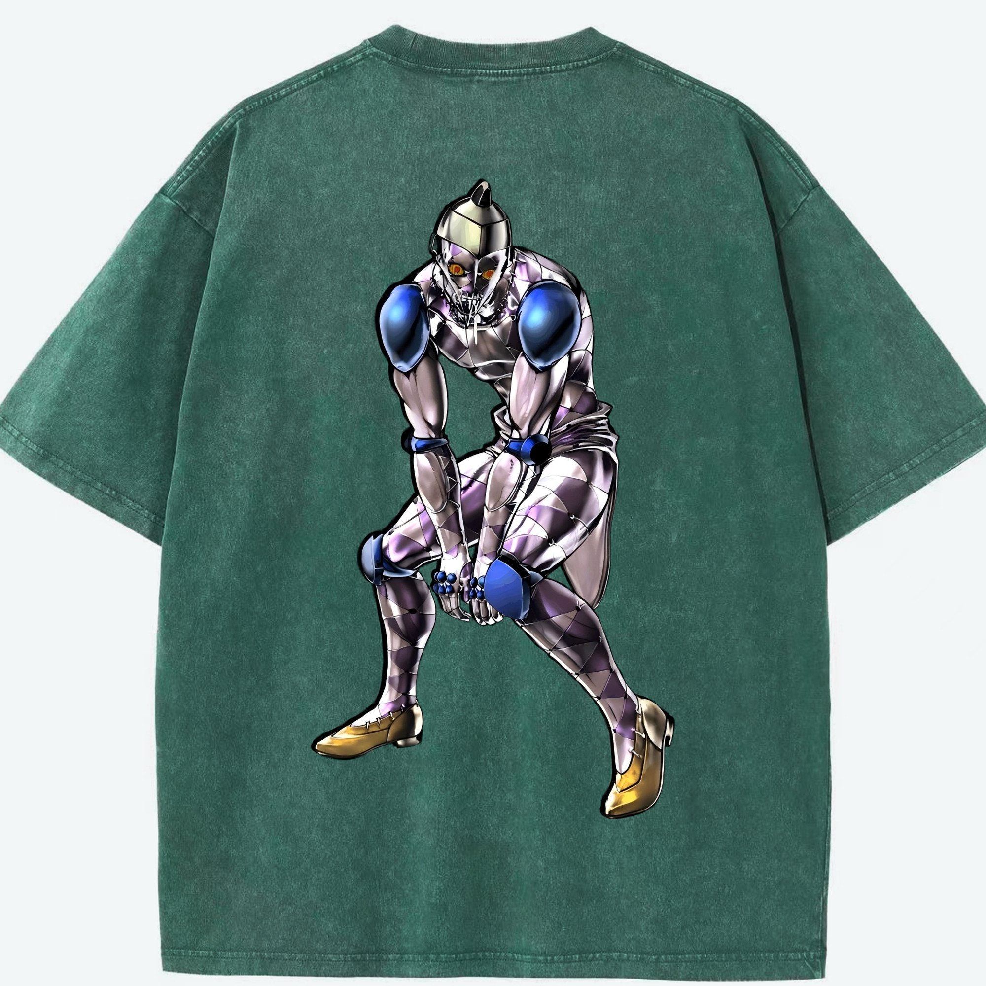（画像用） ジョジョの奇妙な冒険 JoJo's Bizarre Adventure 綿100% ヴィンテージ風 半袖Tシャツ（背面プリント）